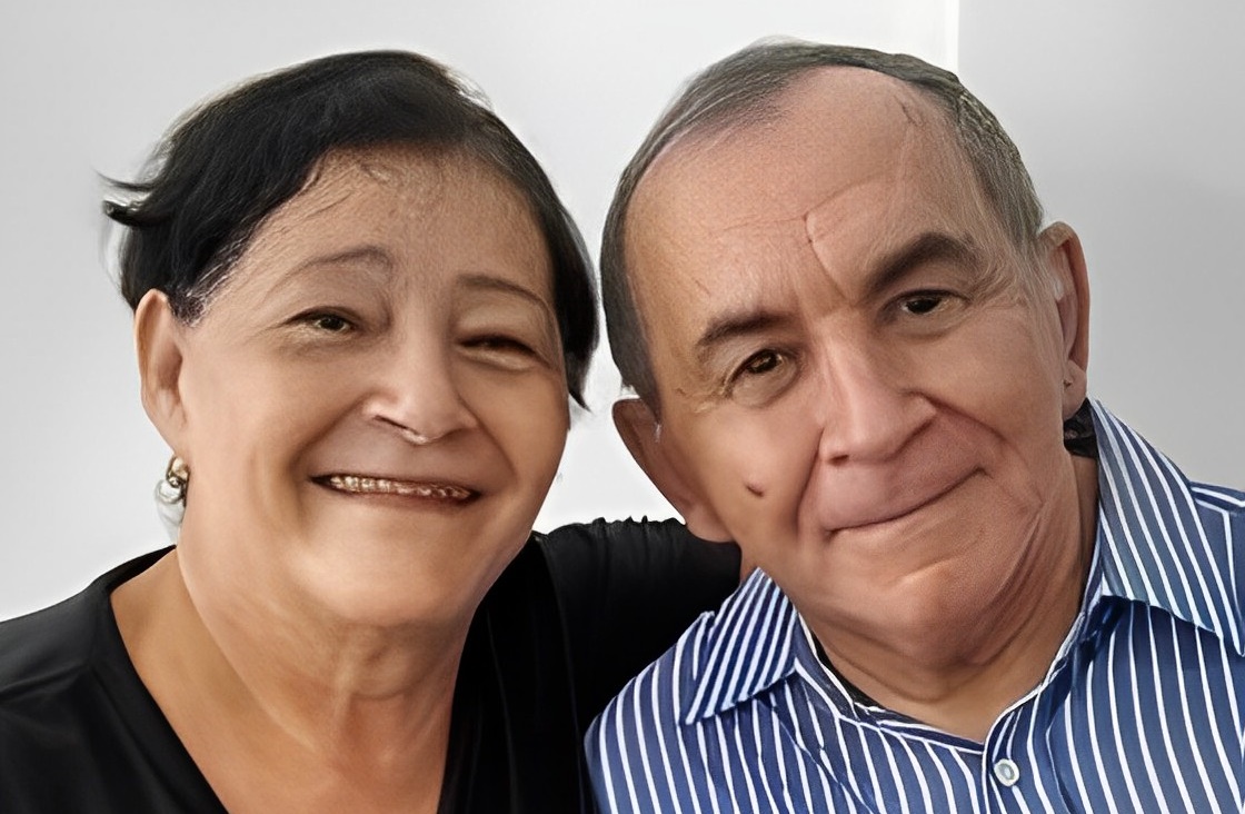 Bispo Edriz Ribeiro e sua esposa, irmã Maria. Foto Reprodução.